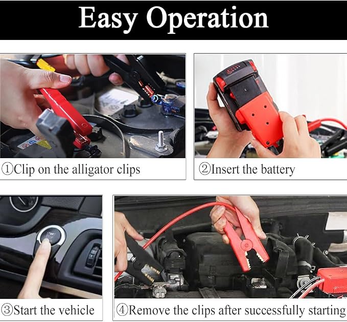 Jumper Cables alligator clips Compatible - Image 8