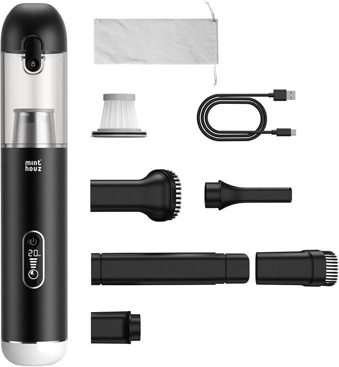 Car Vacuum Portable Cordless by Minthouz