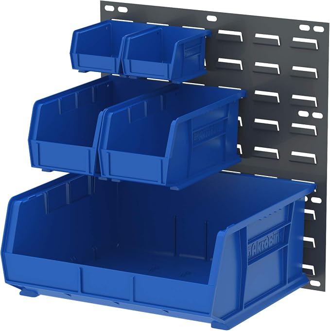 Akro-Mils 30618 Heavy Duty Wall Mount Garage Storage Steel Louvered Panel | - Image 4