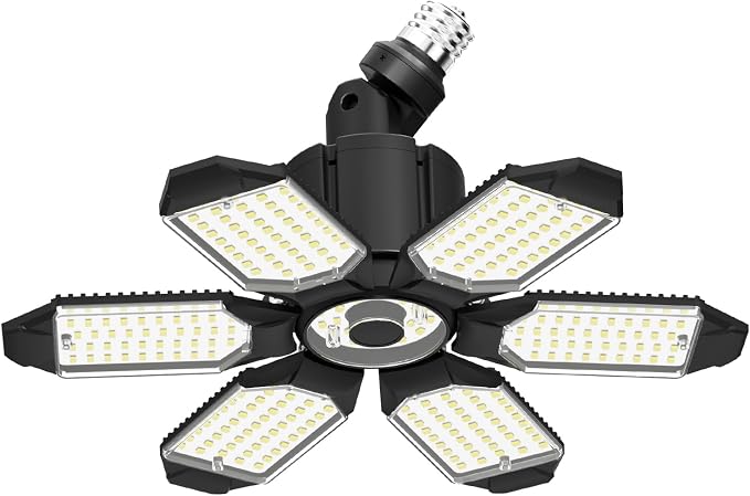 LED Garage Light Super Bright 15000LM LED Shop Lights 6500K Garage Lighting by ABODONG
