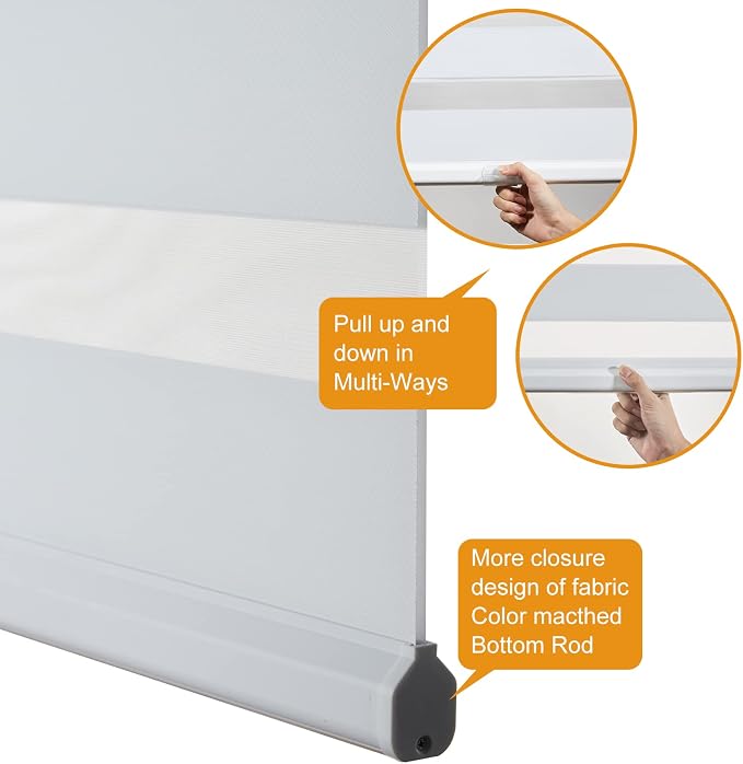 Persilux Zebra Blinds Cordless, Zebra Roller Shades - Image 3