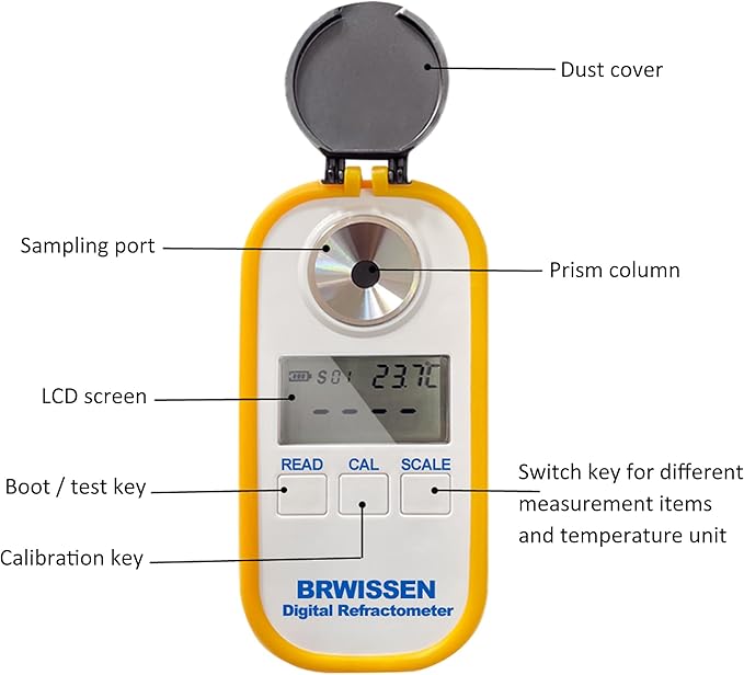 Digital Refractometer 5-in-1 Antifreeze Coolant Diesel Exhaust Fluid DEF Tester - Image 3