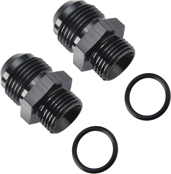 12AN Male Flare to 10AN ORB O-ring Boss Fuel Pump Rail Adapter Fitting Aluminum - Image 4