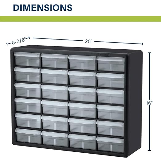 Akro-Mils 24-Drawer Plastic Drawer Storage Cabinet - Image 3