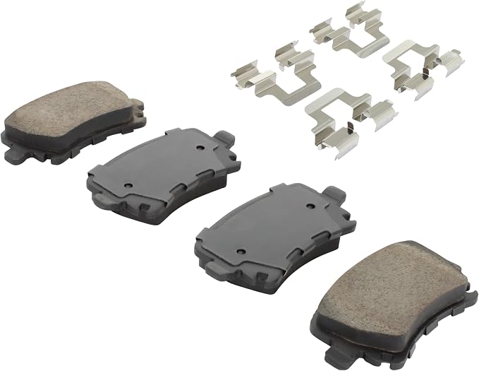 Premium Semi-Metallic Rear Brake Pads Compatible - Image 2