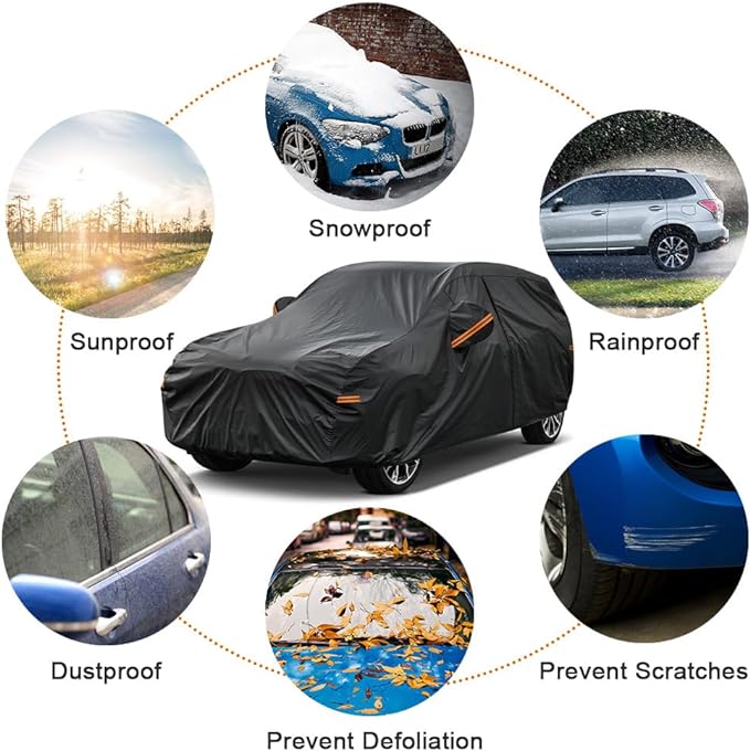 Kayme 7 Layers SUV Car Cover Custom Fit - Image 5