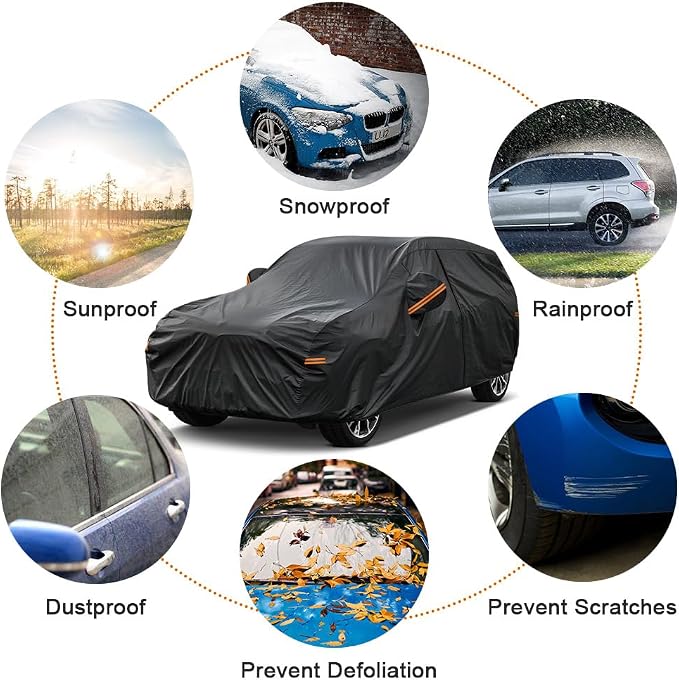 Kayme 7 Layer SUV Car Cover Custom Fit - Image 5