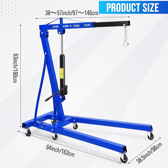 2 Ton Hydraulic Engine Hoist - Image 2
