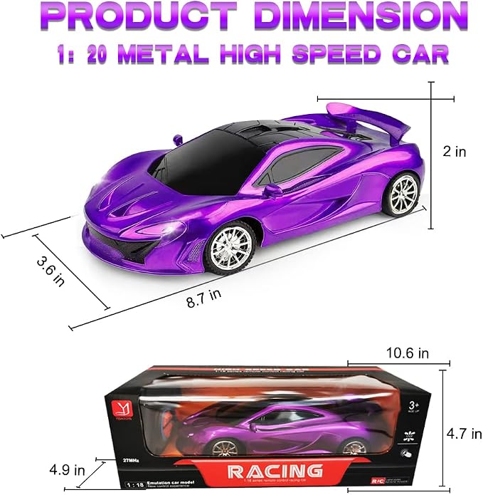 Remote Control Car for Girls, RC Sport Racing for Kids Hobby Toy, 2.4GHz - Image 6