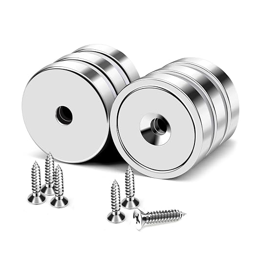 MIKEDE 6 Pack Strong Magnets, 30lbs Neodymium Heavy Duty Magnets, Round Strong by MIKEDE