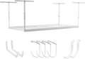 SafeRacks 4 ft x 8 ft Overhead Storage Rack Adjustable 24 in - 45in Height by SafeRacks