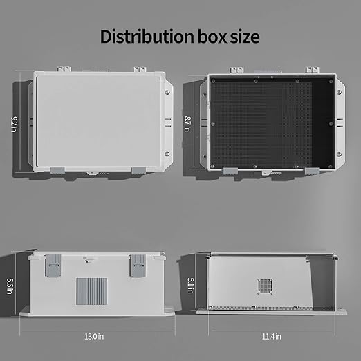 Outdoor Electrical Junction Box, ABS Water Resistant Enclosure - Image 3