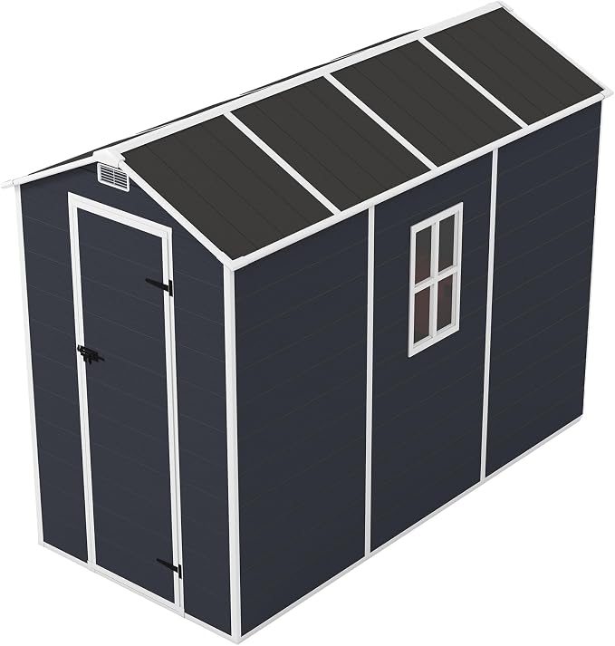 8x4 FT Outdoor Storage Resin Shed - Image 9
