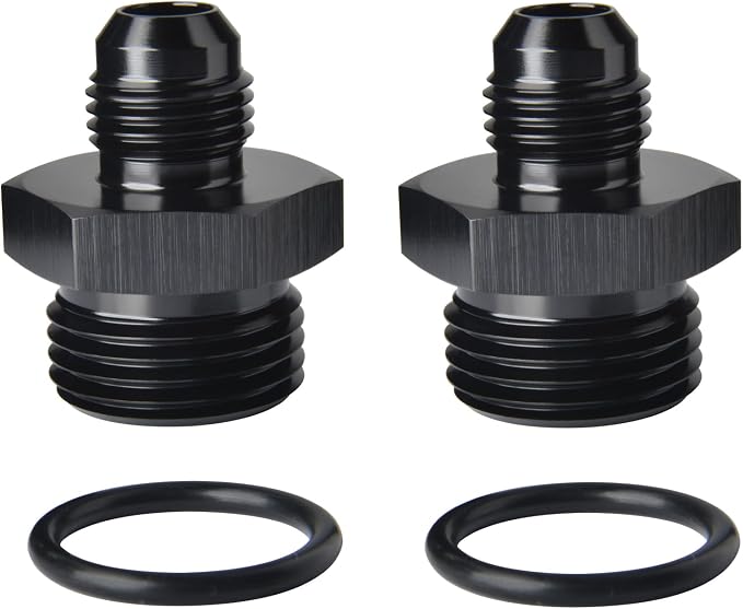 8AN Male Flare to 12AN 12 ORB O-ring Boss Fuel Rail Adapter Fitting Aluminum by Podavelle
