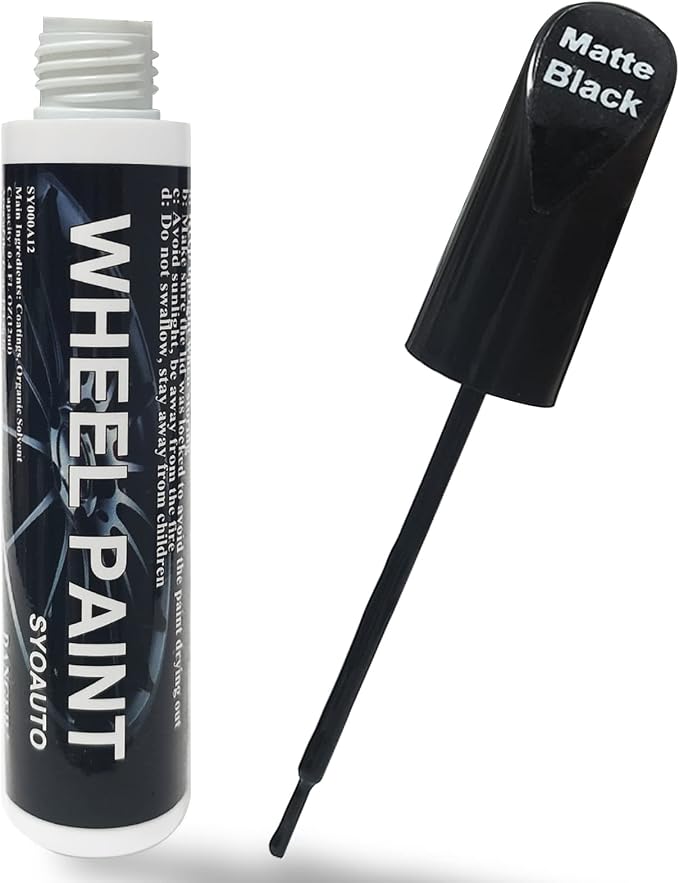 SYOAUTO Black Rim Touch Up Paint Rim Scratch Repair Pen Wheel Touch Up Paint by SYOAUTO
