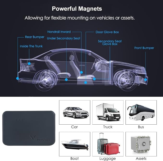 Small GPS Tracker for Vehicles Magnetic 60 Days Long Battery Life, Rastreador - Image 9