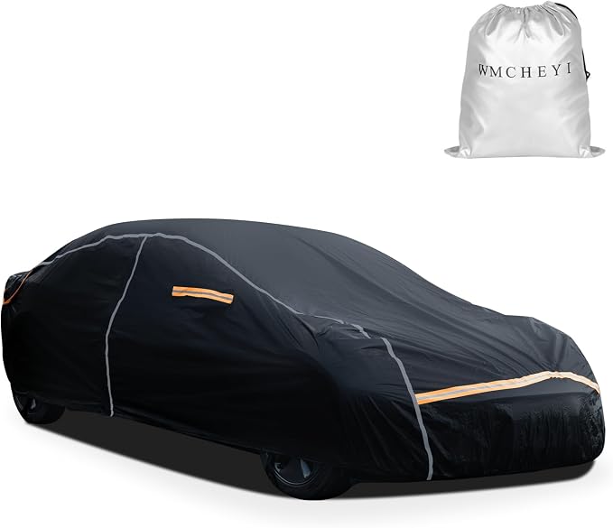 Car Covers for Automobiles, 6 Layers Car Cover Waterproof All Weather, Full by FOCUSONCARPROTECTION