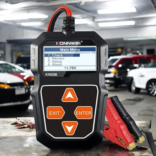 KONNWEI KW208 Car Battery Tester 12V. 100-2000 CCA Load Tester. Automotive - Image 2