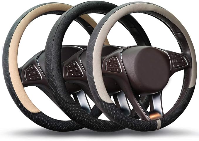 COFIT Breathable Car Steering Wheel Cover 15 inch Auto Universal Leather Wrap - Image 7