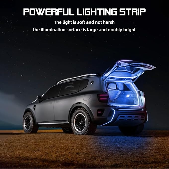 Car LED Strip Light For Trunk, 79Inch IP67 Silicone Waterproof Neon Light Strip - Image 5