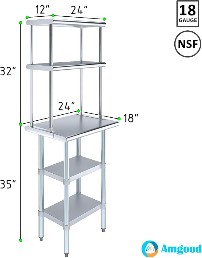Amgood Stainless Steel Work Table - Image 3