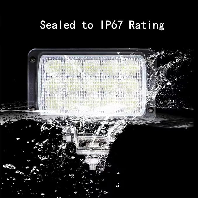 2PACK 6.3IN 45W Led Work Lights 12v/24v 4500LM 6500K Rectangular Foglights - Image 5