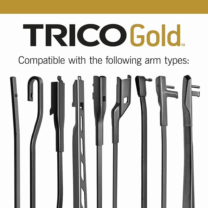 TRICO Gold™ 20 & 20 Inch Pack of 2 Automotive Replacement Windshield Wiper - Image 4
