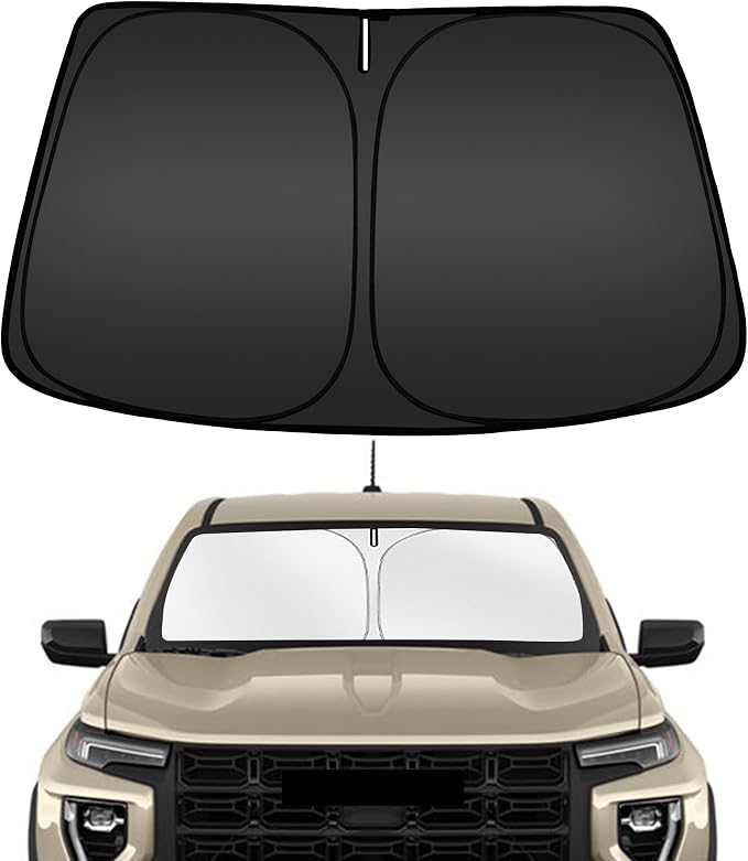 ARISMOTOR Windshield Sun Shade for GMC Canyon 2023-2025, Custom Fit Foldable by ARISMOTOR