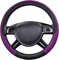 CAR PASS Rhombus Leather Universal Steering Wheel Cover, Fit by CARPASS