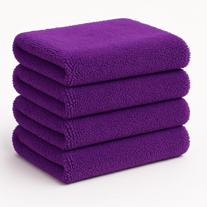 4 Pack Pak Details Edgeless Microfiber Towels by PaksDetailSupply