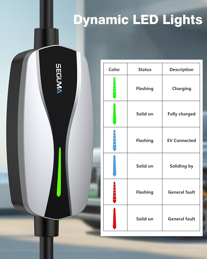 Level 1/2 EV Charger, 16Amp Electric Car Charger 25FT Cable - Image 8