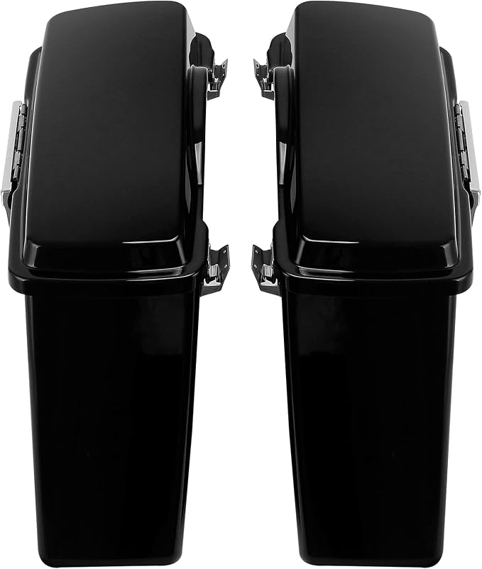 Green-L Gloss Black Hard Saddlebags Fit - Image 4