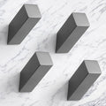 NINETREX Towel Hooks Grey SUS304 Stainless Steel 4 Pack Heavy Duty Modern Wall by NINETREX