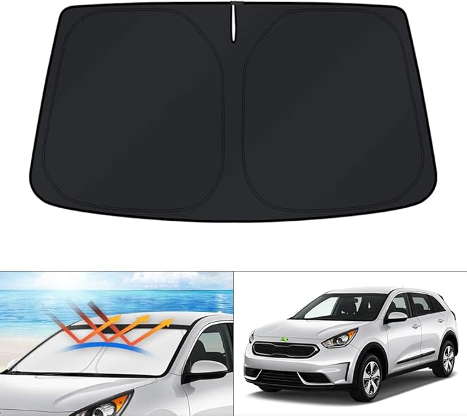 KUST Windshield Sun Shade for Kia NIRO 2017-2022 Accessories Sunshade Sun Visor by KUST
