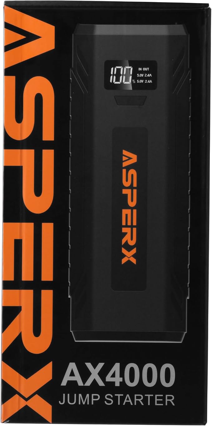 AsperX Car Jump Starter, 4000A Peak Battery Starter - Image 8