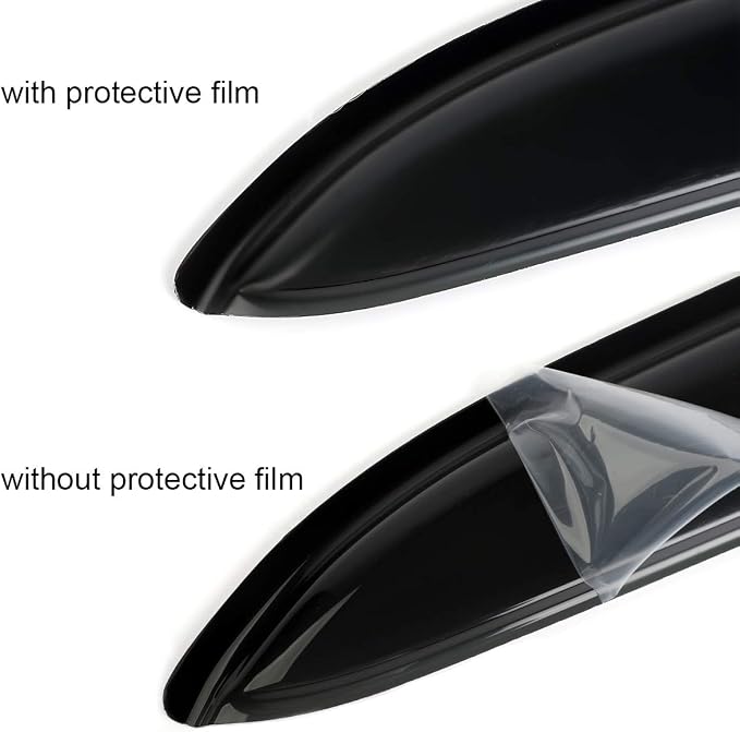 94428 Side Window Wind Vent Deflector, Dark Smoke Tint Window Visor fit - Image 5