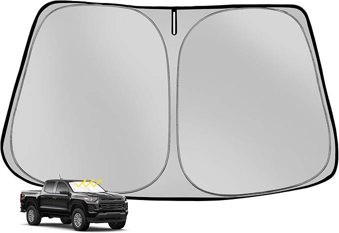 Windshield Sun Shade for 2023-2025 Che-vro-let/Chevy Colorado Foldable Sun by Fonowka