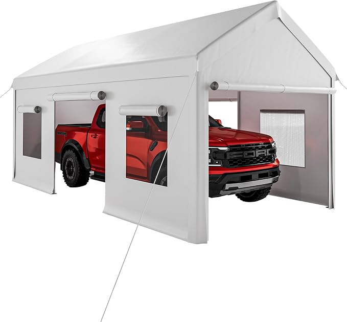 10 x 20FT Heavy Duty Carport by Curtainboro