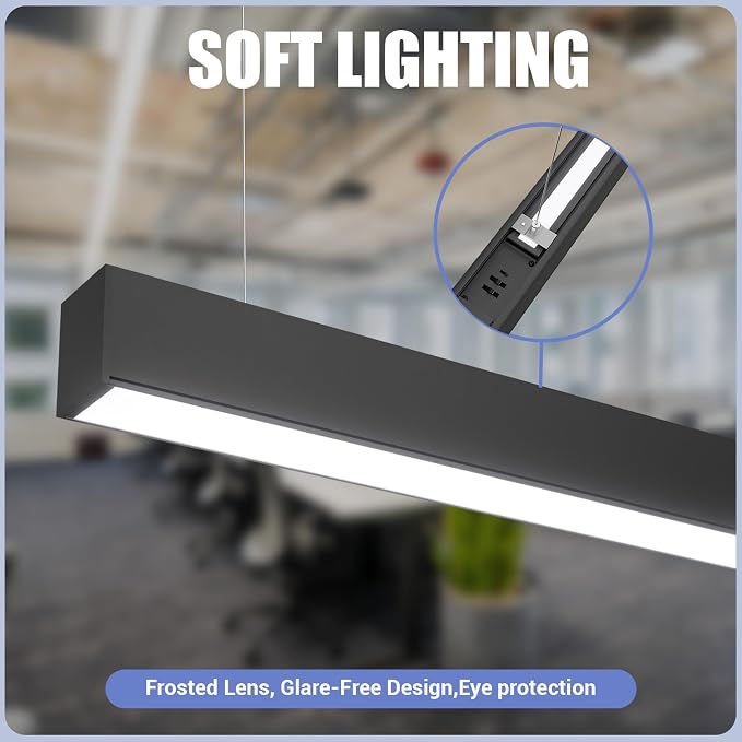 4FT LED Linear Light, 50/45/40/35/30W Up and Down Light, 3000/4000/5000K CCT - Image 8