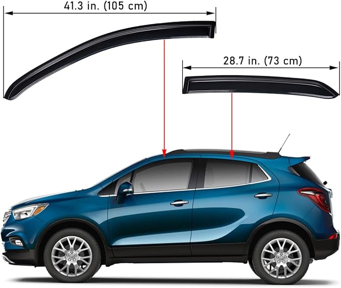 Lightronic Extra Durable Outside-Mount Auto Vent Window Visor, Fit 2013-2022 - Image 2