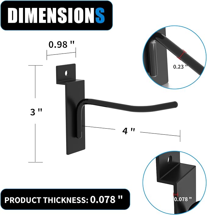 Heavy-Duty Slatwall Hooks - Image 3