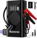 Jump Starter with Air Compressor, 5000A Portable Car Battery Jump Starter by Katoroe