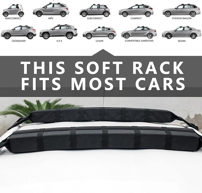 Kayak Roof Rack Pads Universal Car Soft Roof Rack - Image 5