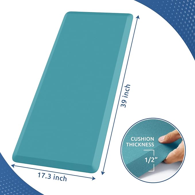 KitchenClouds Kitchen Mat Cushioned Anti Fatigue Kitchen Rug 17.3"x39" - Image 2
