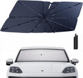 Windshield Sun Shade Umbrella for 2019-2025 Porsche Cayenne: Custom Fit 210T by HIMUMOY