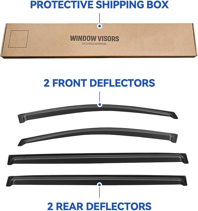 Window Visors Rain Guards Shield - Image 5