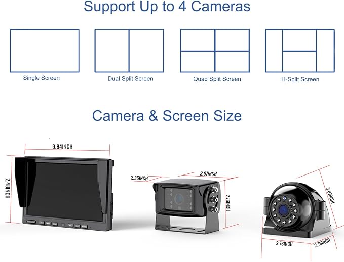 1080P Wireless Backup Camera System - Image 9