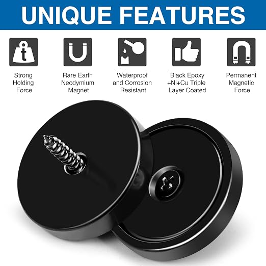 LOVIMAG Magnets, 110lb+ Waterproof Super Strong Neodymium Magnet - Image 4