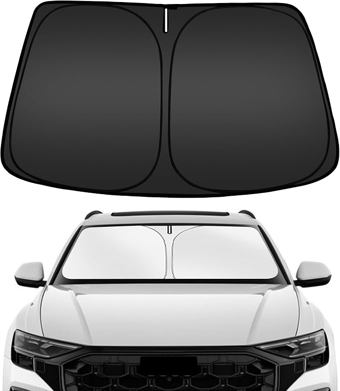 ARISMOTOR Windshield Sun Shade for Audi Q8 2019-2025, Custom Fit Foldable Front by ARISMOTOR