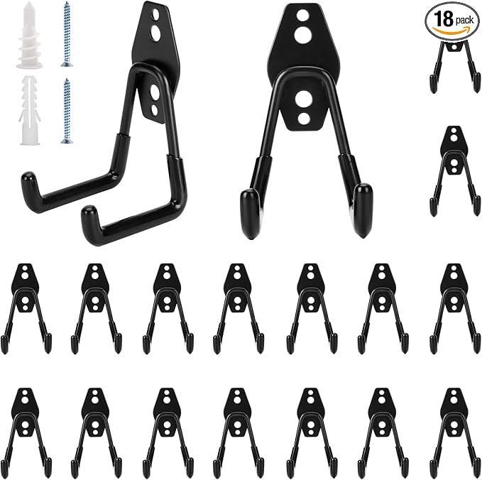 18 Pack Garage Hooks Heavy Duty by BuildSuperHomeByYourself